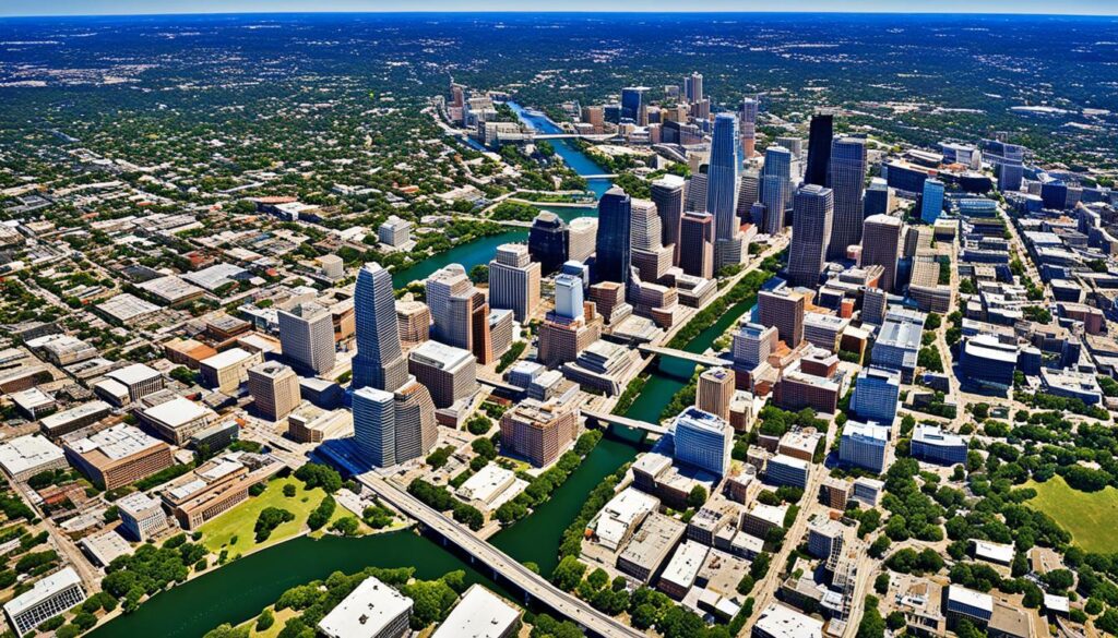 Austin attractions map
