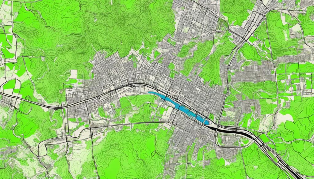Austin topographical map
