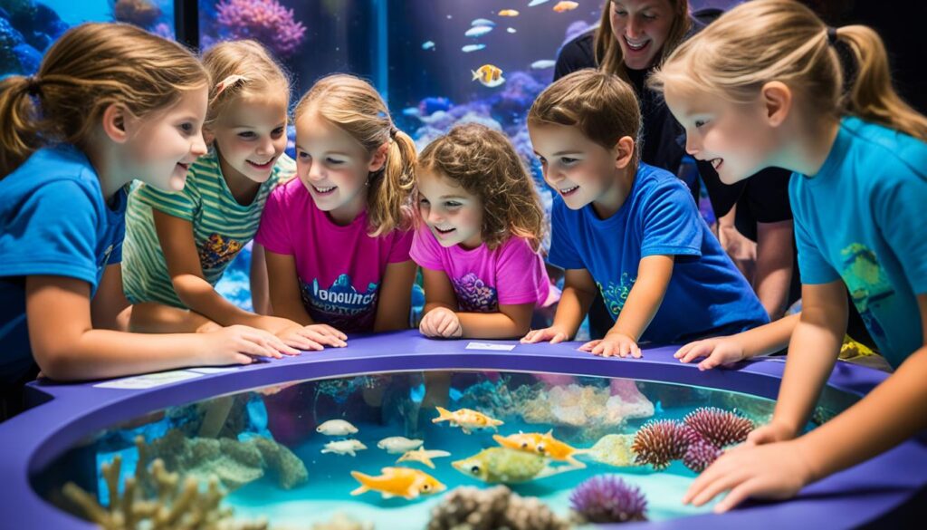 Educational aquarium visit