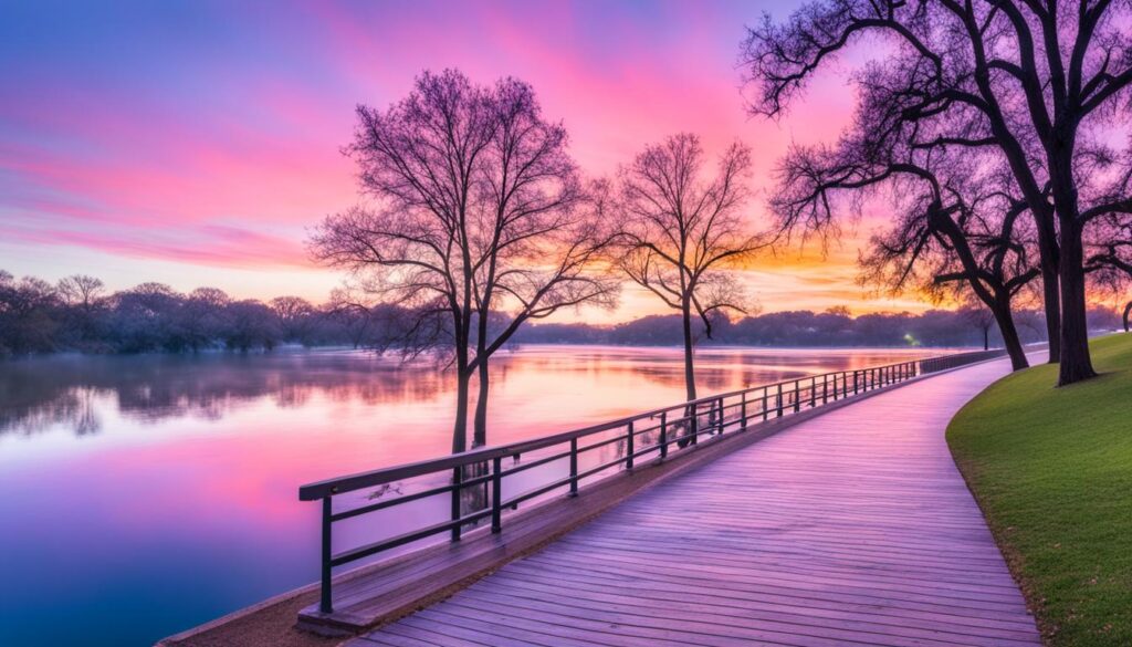 Lady Bird Lake Austin sunrise