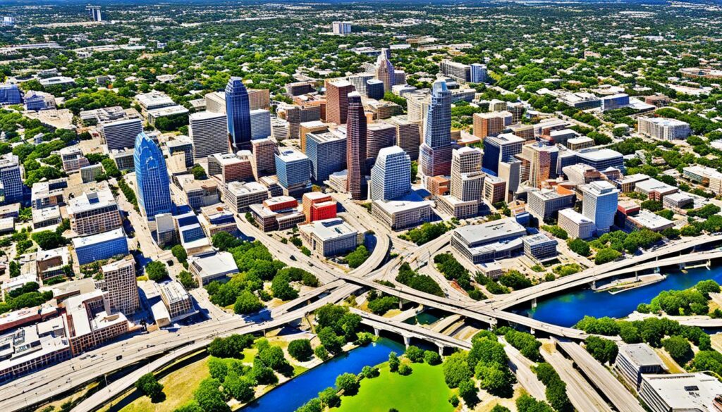 create google map in Austin TX